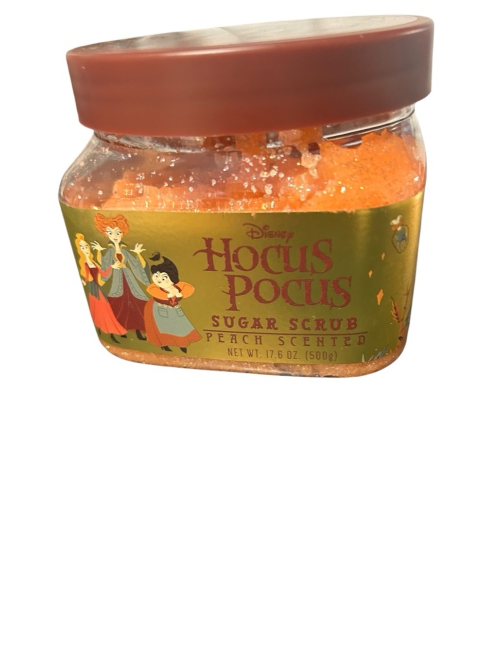 Disney Hocus Pocus Peach Scented Sugar Scrub - Orange Jar - Picture 1 of 2